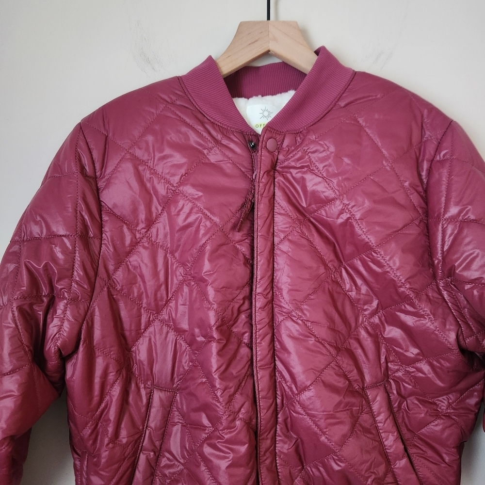 Offline By Aerie | Sherpa Lined Quilted Puffer Bo… - image 3